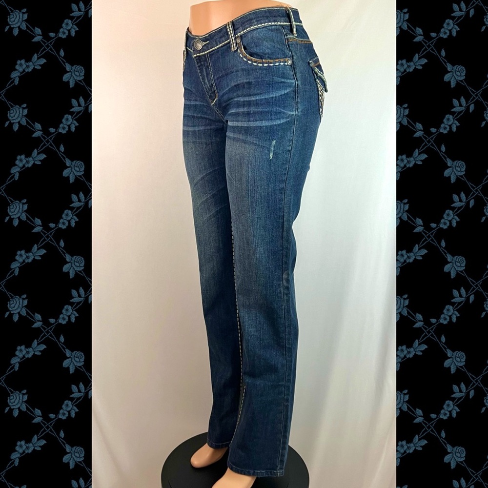PETROL Womens Low Rise Boot Cut Jeans Size 10 Waist 31 Inseam 34
